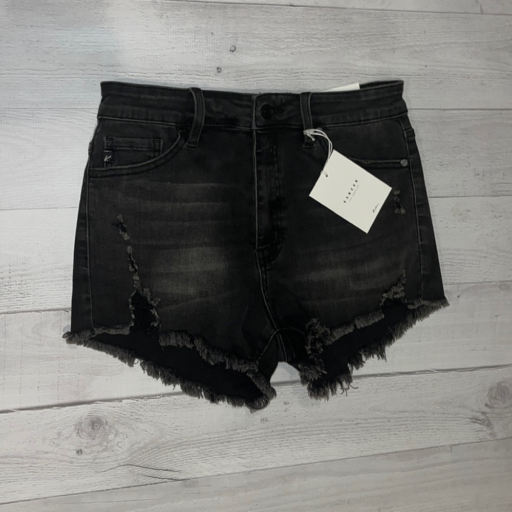 NWT KanCan Black Denim Shorts